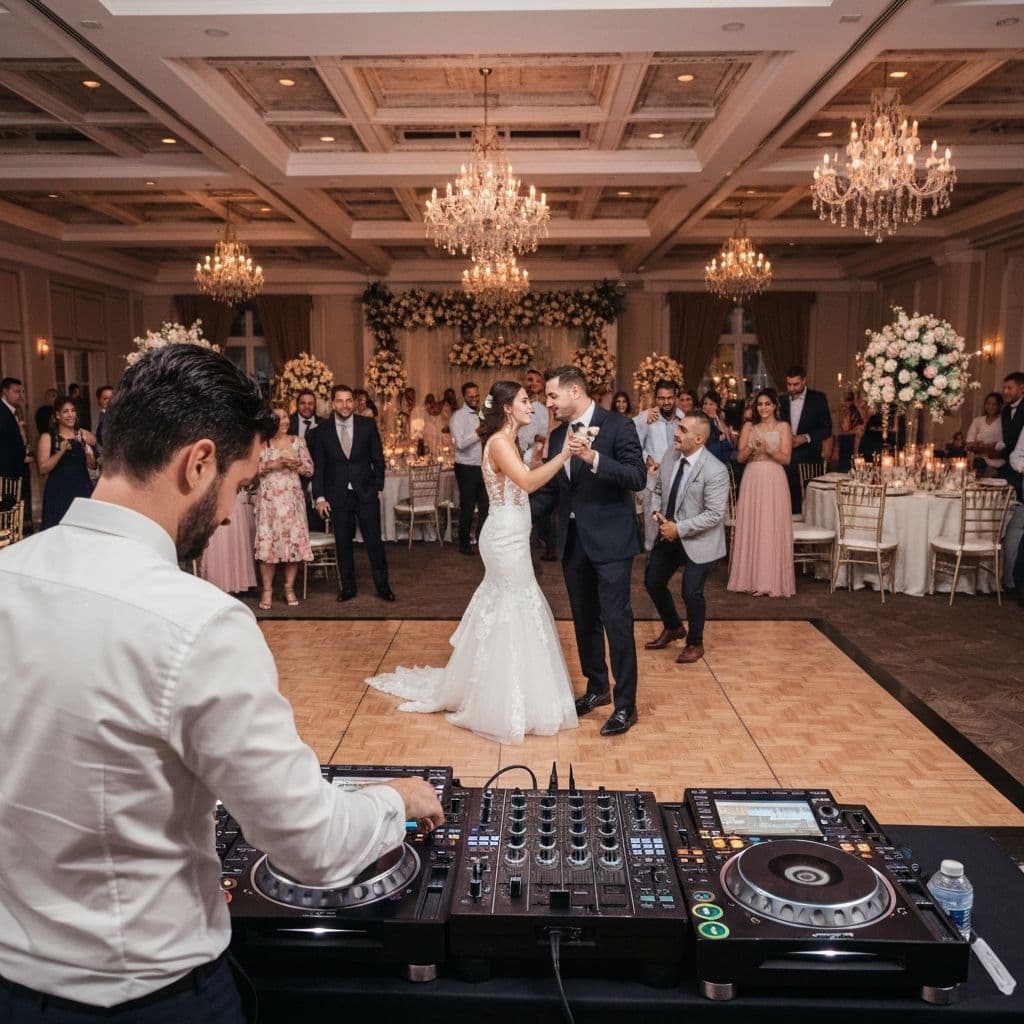 Wedding DJ performance